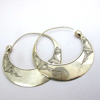 Boucles d'oreille créole ciselées