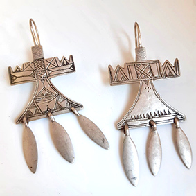 Boucle traditionnelle touareg ancienne boucle oreille traditionnelle touareg