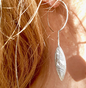 boucle oreille traditionnelle miao argent