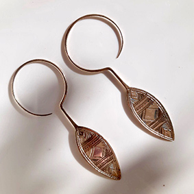 boucle oreille chonoise miao boucle oreille traditionnelle miao argent