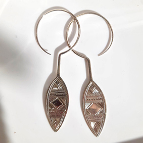 boucle oreille traditionnelle miao argent