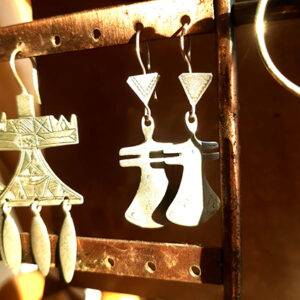 boucle oreille touareg traditionnelle argent