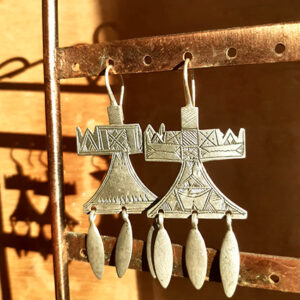 boucle oreille traditionnelle touareg argent