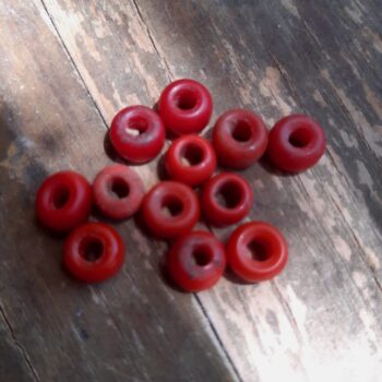 perle de verre rouge